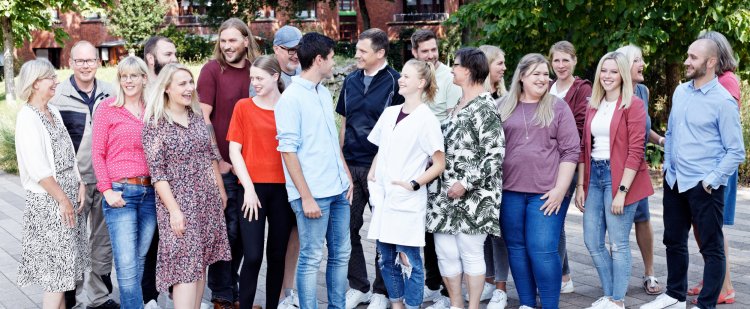 Gruppe aus verschiedenen Fachkräften des Christophorus-Werkes.